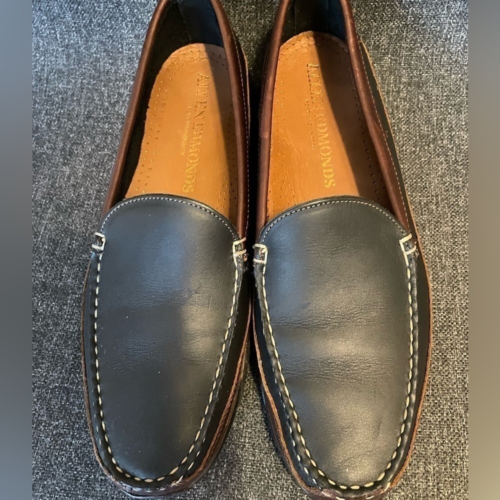 Allen Edmonds Boulder Loafer Black/Brown 9.5 - Picture 7 of 12